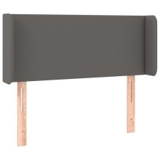 vidaXL szürke műbőr szárnyas fejtámla szárnyakkal 103x16x78/88 cm (3118576) ágy és ágykellék