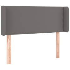 vidaXL szürke műbőr szárnyas fejtámla szárnyakkal 103x16x78/88 cm (3118716) ágy és ágykellék