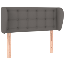 vidaXL szürke műbőr szárnyas fejtámla szárnyakkal 93x23x78/88 cm (3117226) ágy és ágykellék
