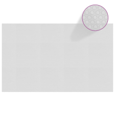 vidaXL Szürke napelemes lebegő PE medencefólia 260 x 160 cm medence kiegészítő