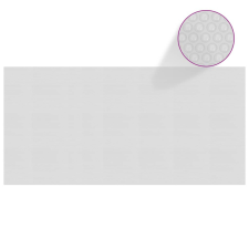 vidaXL Szürke napelemes lebegő PE medencefólia 450 x 220 cm medence kiegészítő