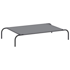 vidaXL szürke oxford szövet és acél emelt kutyafekhely 110x65x20 cm (42000847) szállítóbox, fekhely kutyáknak
