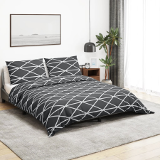 vidaXL szürke pamut ágyneműhuzat-garnitúra 200 x 200 cm lakástextília