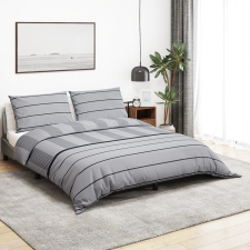 vidaXL szürke pamut ágyneműhuzat-garnitúra 200 x 200 cm lakástextília