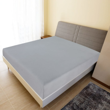vidaXL szürke pamutdzsörzé gumis lepedő 140 x 200 cm lakástextília