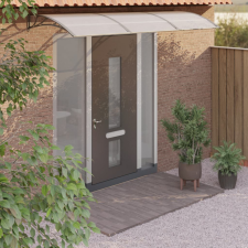 vidaXL szürke polikarbonát ajtóelőtető 300 x 100 cm kerti bútor
