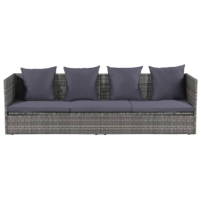 vidaXL szürke polyrattan kerti ágy 200 x 60 cm (43959) kerti bútor