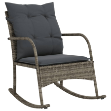vidaXL szürke polyrattan kerti hintaszék párnával kerti bútor