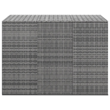 vidaXL szürke polyrattan kerti párnatartó doboz 145 x 100 x 103 cm (317231) kerti tárolás