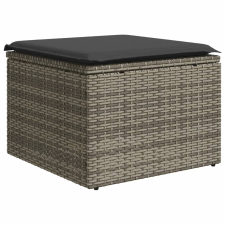 vidaXL szürke polyrattan kerti szék párnával 55 x 55 x 37 cm (366117) kerti bútor