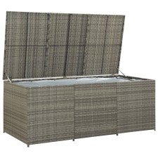 vidaXL szürke polyrattan kerti tárolóláda 180 x 90 x 70 cm (46479) kerti tárolás