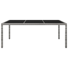 vidaXL szürke polyrattan kültéri étkezőasztal 200 x 150 x 74 cm (46130) kerti bútor