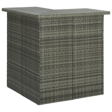 vidaXL szürke polyrattan sarok bárasztal 100 x 50 x 105 cm bútor