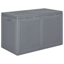 vidaXL szürke PP rattan kerti tárolóláda 180 L kerti tárolás