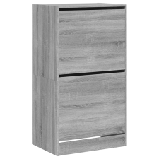 vidaXL szürke sonoma cipőszekrény 2 kihajtható fiókkal 60x42x108 cm (3214390) bútor