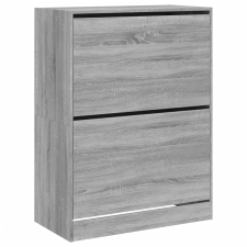 vidaXL szürke sonoma cipőszekrény 2 kihajtható fiókkal 80x42x108 cm (3214404) bútor
