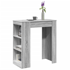 vidaXL szürke sonoma szerelt fa bárasztal tárolókkal 95x47x103,5 cm bútor