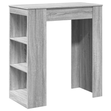 vidaXL szürke sonoma szerelt fa bárasztal tárolókkal 95x47x103,5 cm (854387) bútor
