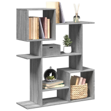 vidaXL szürke sonoma szerelt fa elválasztó könyvespolc 92x29x112 cm bútor