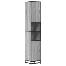 vidaXL szürke sonoma szerelt fa és fém fürdőszekrény 35x37,5x188,5 cm (3300883) fürdőszoba bútor