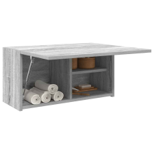 vidaXL szürke sonoma szerelt fa fali fürdőszobaszekrény 60x25x30 cm fürdőszoba bútor