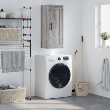 vidaXL szürke sonoma szerelt fa fali szekrény 34,5x34x90 cm bútor