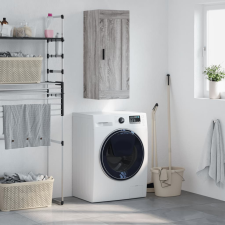 vidaXL szürke sonoma szerelt fa fali szekrény 34,5x34x90 cm bútor