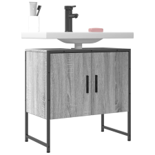 vidaXL szürke sonoma szerelt fa fürdőszobai mosdószekrény 60x33x60 cm fürdőszoba bútor