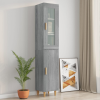 vidaXL Szürke sonoma szerelt fa magasszekrény 34,5 x 34 x 180 cm