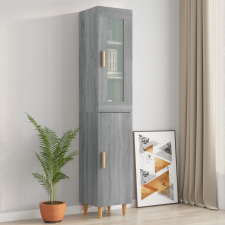 vidaXL Szürke sonoma szerelt fa magasszekrény 34,5 x 34 x 180 cm bútor