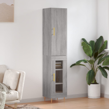 vidaXL szürke sonoma szerelt fa magasszekrény 34,5 x 34 x 180 cm bútor