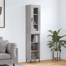 vidaXL szürke sonoma szerelt fa magasszekrény 34,5 x 34 x 180 cm bútor