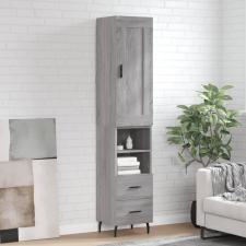 vidaXL szürke sonoma szerelt fa magasszekrény 34,5 x 34 x 180 cm bútor