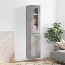 vidaXL szürke sonoma szerelt fa magasszekrény 34,5 x 34 x 180 cm bútor
