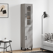 vidaXL szürke sonoma szerelt fa magasszekrény 34,5 x 34 x 180 cm bútor