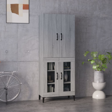 vidaXL Szürke sonoma szerelt fa magasszekrény 69,5 x 34 x 180 cm bútor