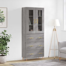 vidaXL szürke sonoma szerelt fa magasszekrény 69,5 x 34 x 180 cm bútor