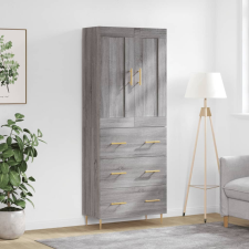 vidaXL szürke sonoma szerelt fa magasszekrény 69,5 x 34 x 180 cm bútor