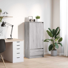 vidaXL szürke sonoma szerelt fa szekrény fiókkal 55,5x34x119,5 cm bútor