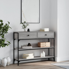 vidaXL Szürke sonoma szerelt fa tálalóasztal 100x25x75 cm bútor