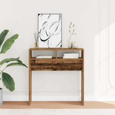 vidaXL szürke sonoma szerelt fa tálalóasztal 78 x 30 x 80 cm bútor