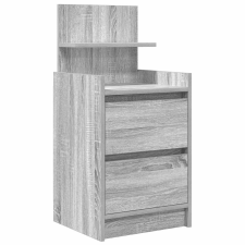 vidaXL szürke sonoma színű éjjeliszekrény 2 fiókkal 38x34x80 cm (861365) bútor
