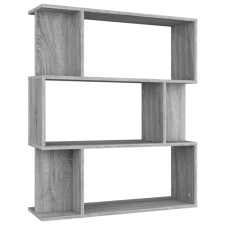 vidaXL szürke sonoma színű fa könyvszekrény/térelválasztó 80x24x96 cm (815244) bútor