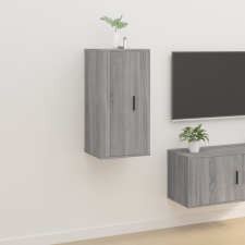 vidaXL szürke sonoma színű fali TV-szekrény 40x34,5x80 cm bútor