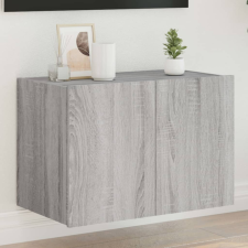 vidaXL szürke sonoma színű fali TV-szekrény LED-ekkel 60x35x41 cm bútor