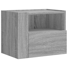 vidaXL szürke sonoma színű falra szerelhető éjjeliszekrény 45x30x35 cm (848321) bútor