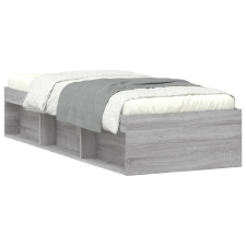 vidaXL szürke sonoma színű kisméretű egyszemélyes ágykeret 75 x 190 cm (3203850) ágy és ágykellék