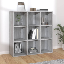 vidaXL szürke sonoma színű könyvszekrény 98x30x98 cm bútor
