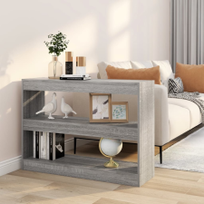 vidaXL szürke sonoma színű könyvszekrény/térelválasztó 100x30x72 cm bútor