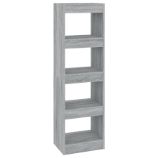 vidaXL szürke sonoma színű könyvszekrény/térelválasztó 40x30x135 cm (813591) bútor